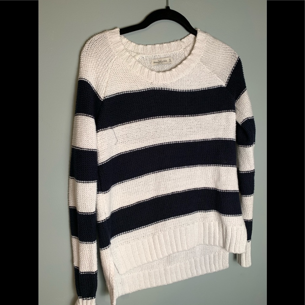 Ambercrombie and Fitch Varsity stripe sweater